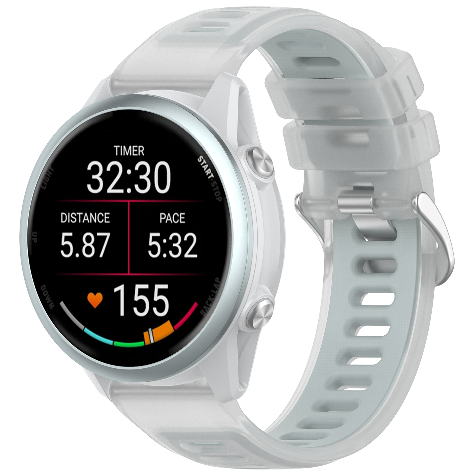 22 mm 20 mm transparentes zwei – Silicone Watch Band 22Mm Bewertung und Preis