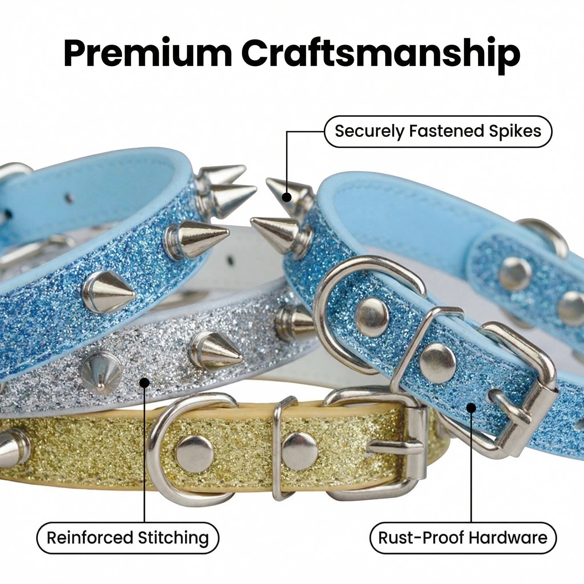 Punk-Style Nieten-Halsband mit – Leather Strap Quick Release Bewertung und Preis