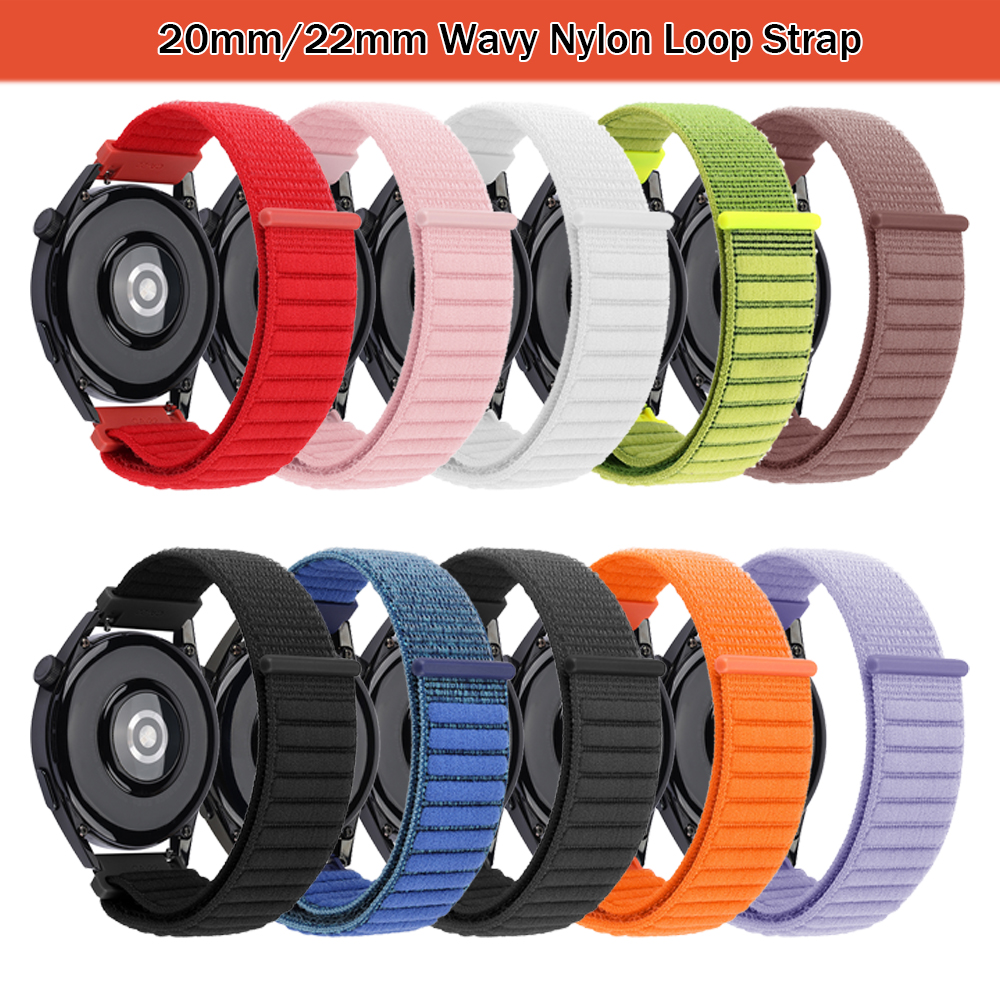 20 mm 22 mm Nylon-Sportarmband – Sport Loop Velcro Bewertung und Preis