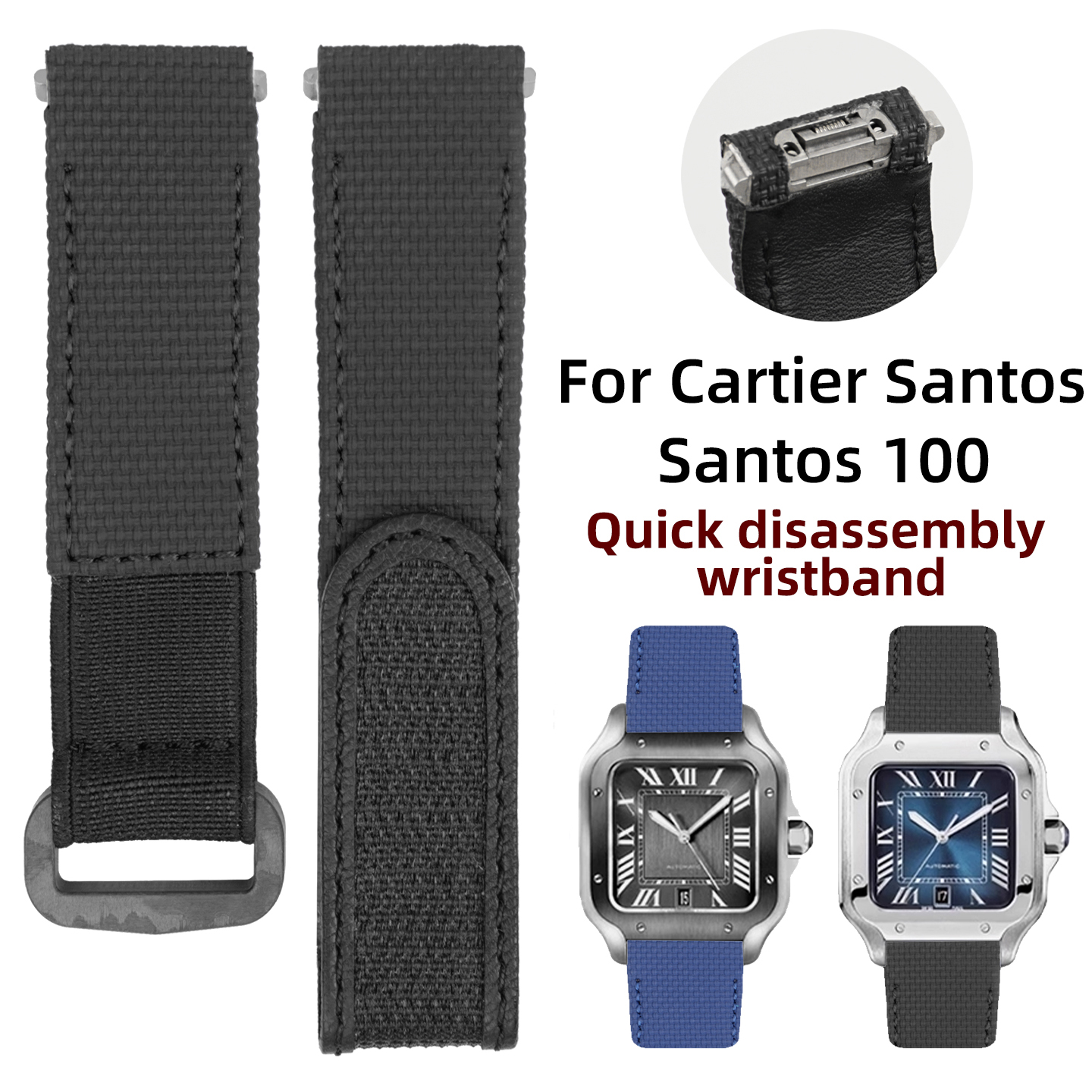Für Cartier wasserdichtes Schn – Leather Strap Quick Release Bewertung und Preis
