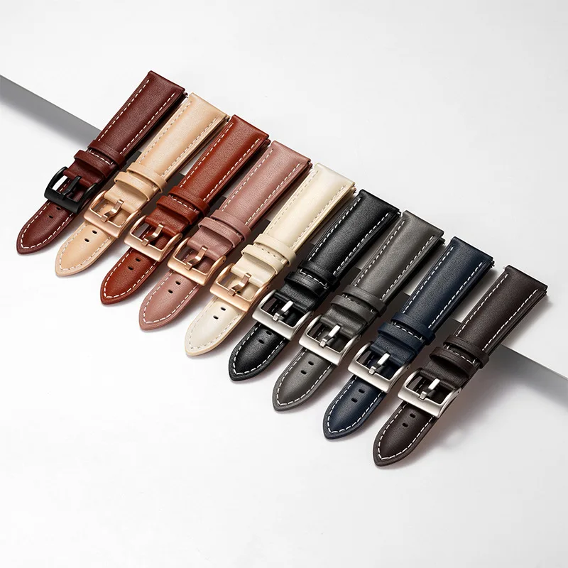 14mm 16mm 18mm 20mm 22mm Echte – Leather Strap Quick Release Bewertung und Preis