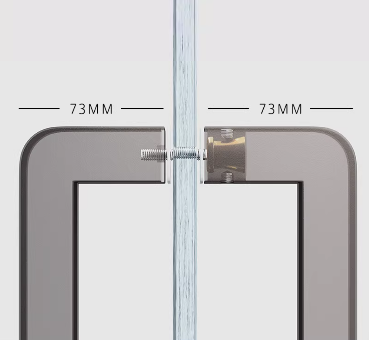 1 Stück Edelstahl-Glastürgriff – Curved Spring Bar Bewertung und Preis