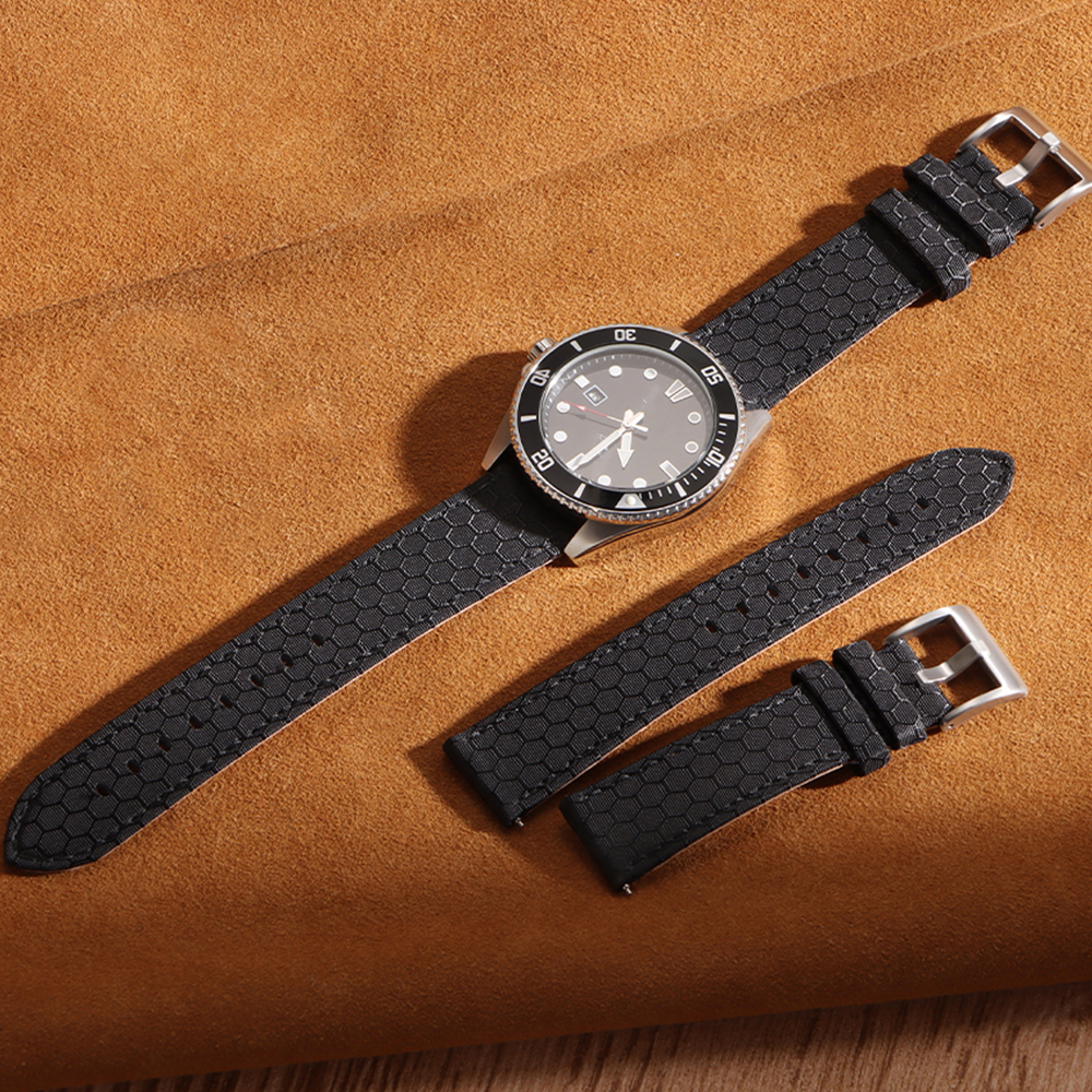 20mm 22mm Glattes Echtes Nylon – Perlon Strap Woven Bewertung und Preis