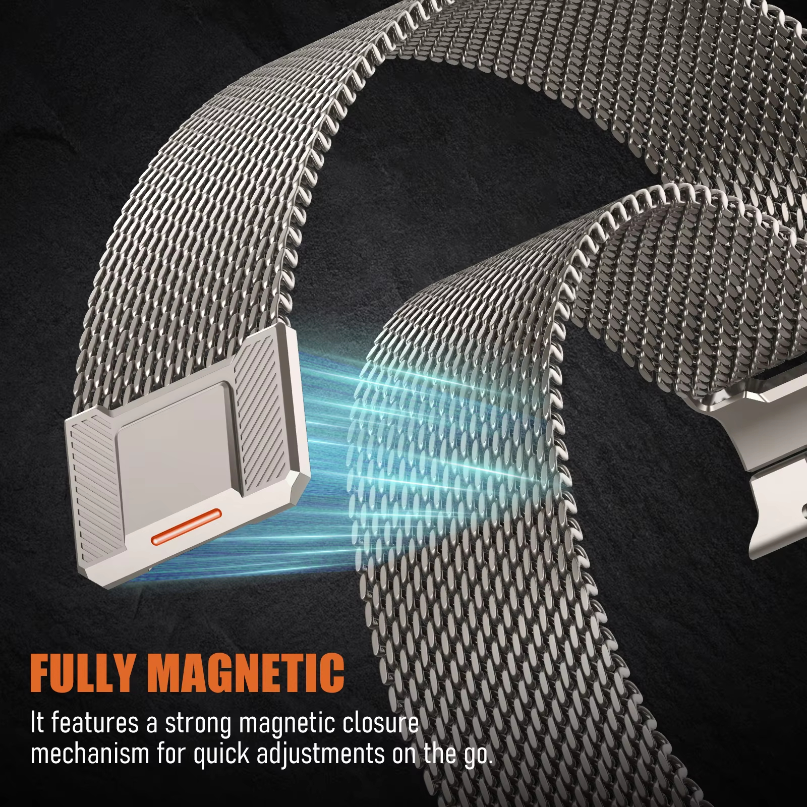 Metall-Milanese-Schlaufenarmba – Milanese Loop Magnetic Bewertung und Preis