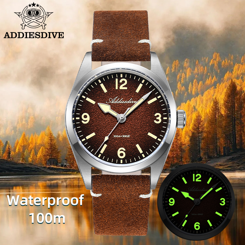 ADDIESDIVE Japan 2035 Super Lu – Suede Strap Watch Bewertung und Preis