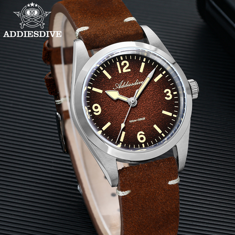 ADDIESDIVE Japan 2035 Super Lu – Suede Strap Watch Bewertung und Preis