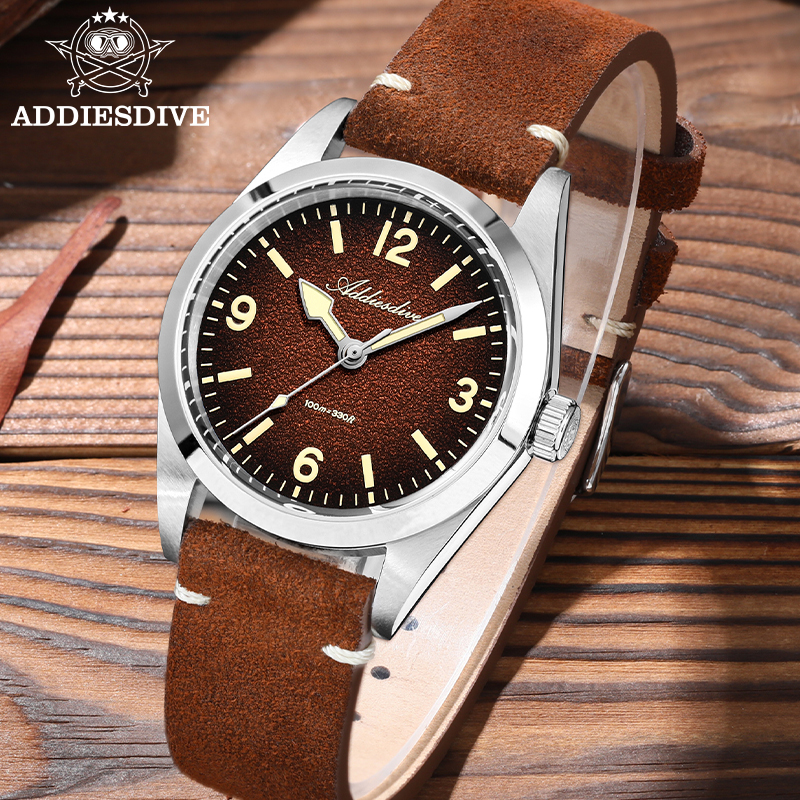 ADDIESDIVE Japan 2035 Super Lu – Suede Strap Watch Bewertung und Preis