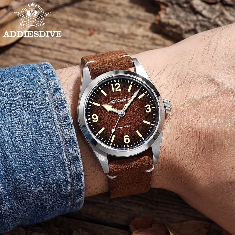 ADDIESDIVE Japan 2035 Super Lu – Suede Strap Watch Bewertung und Preis