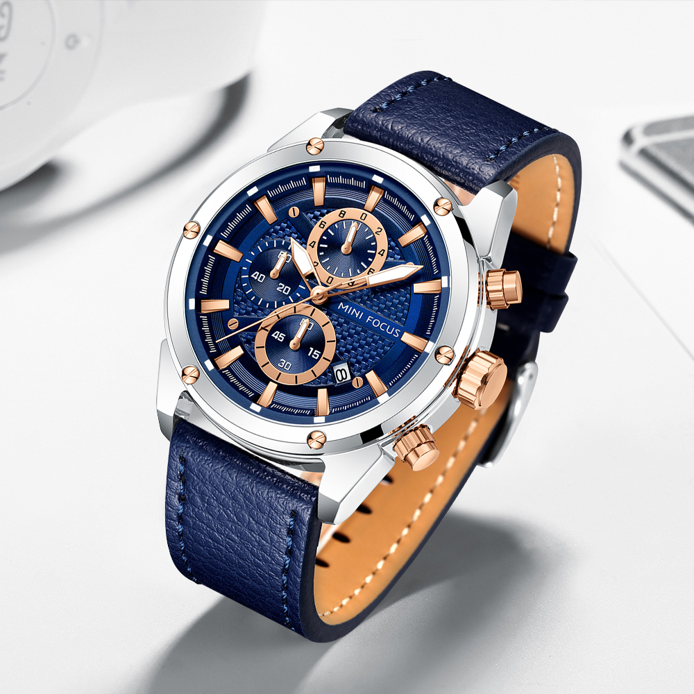 MINI FOCUS Business Quarzuhren – Leather Watch Band Men Bewertung und Preis