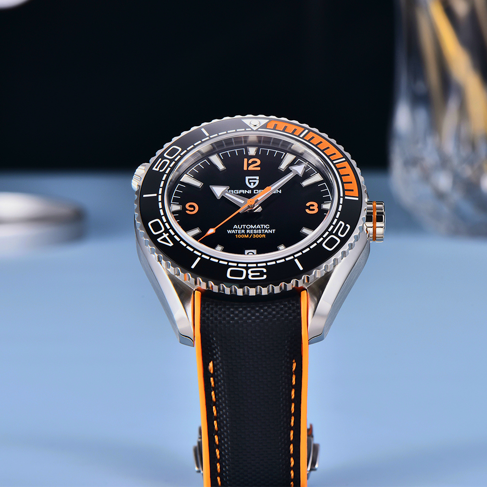 PAGANI DESIGN Taucheruhr 100M  – Rubber Strap Diver Bewertung und Preis