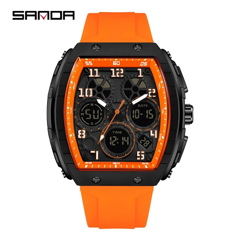 SANDA 6157 Neue modische Herre – Rubber Strap Diver Bewertung und Preis