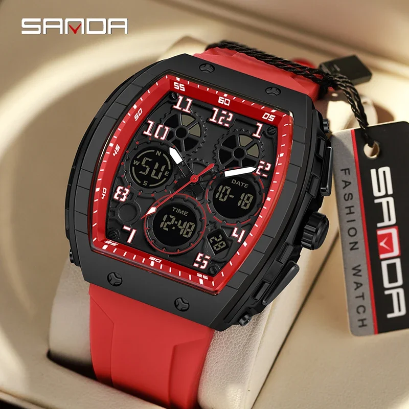SANDA 6157 Neue modische Herre – Rubber Strap Diver Bewertung und Preis