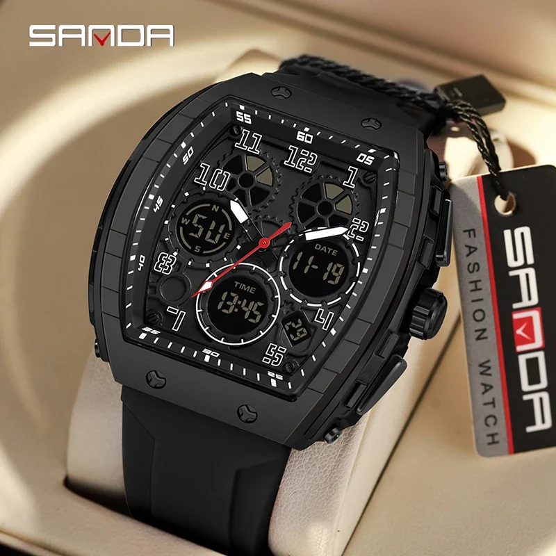 SANDA 6157 Neue modische Herre – Rubber Strap Diver Bewertung und Preis