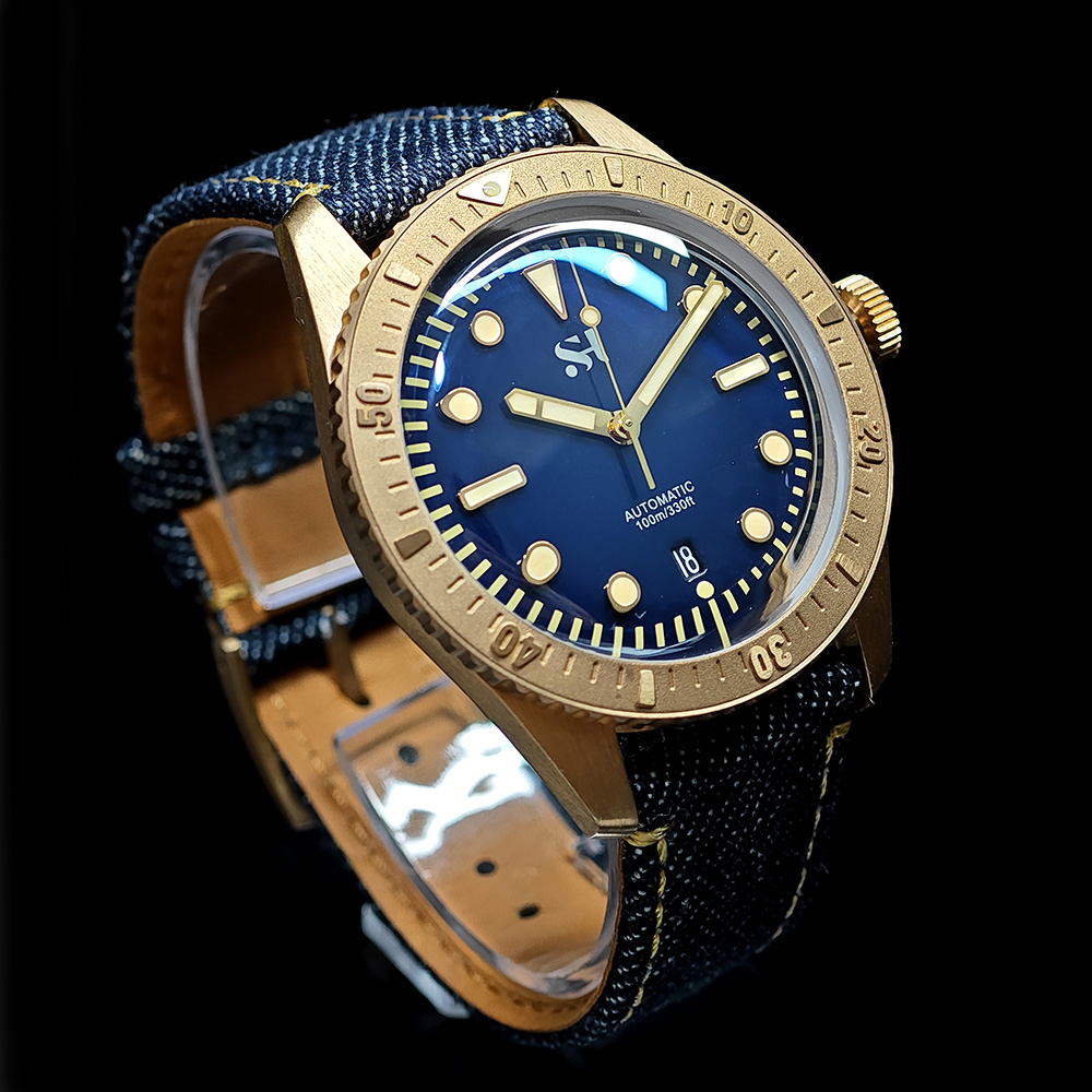 42mm Bronze Herren uhr mechani – Canvas Strap Watch Bewertung und Preis