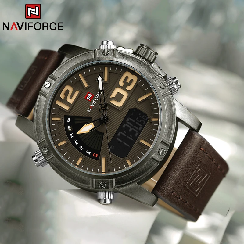 NAVIFORCE Top Marke Männer Uhr – Leather Watch Band Men Bewertung und Preis