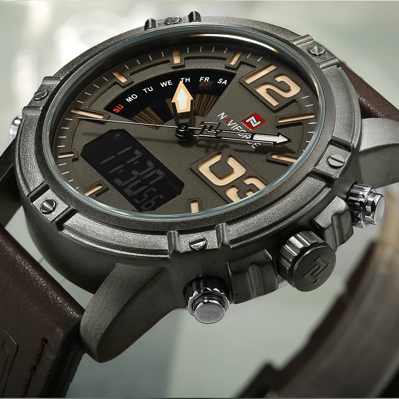 NAVIFORCE Top Marke Männer Uhr – Leather Watch Band Men Bewertung und Preis