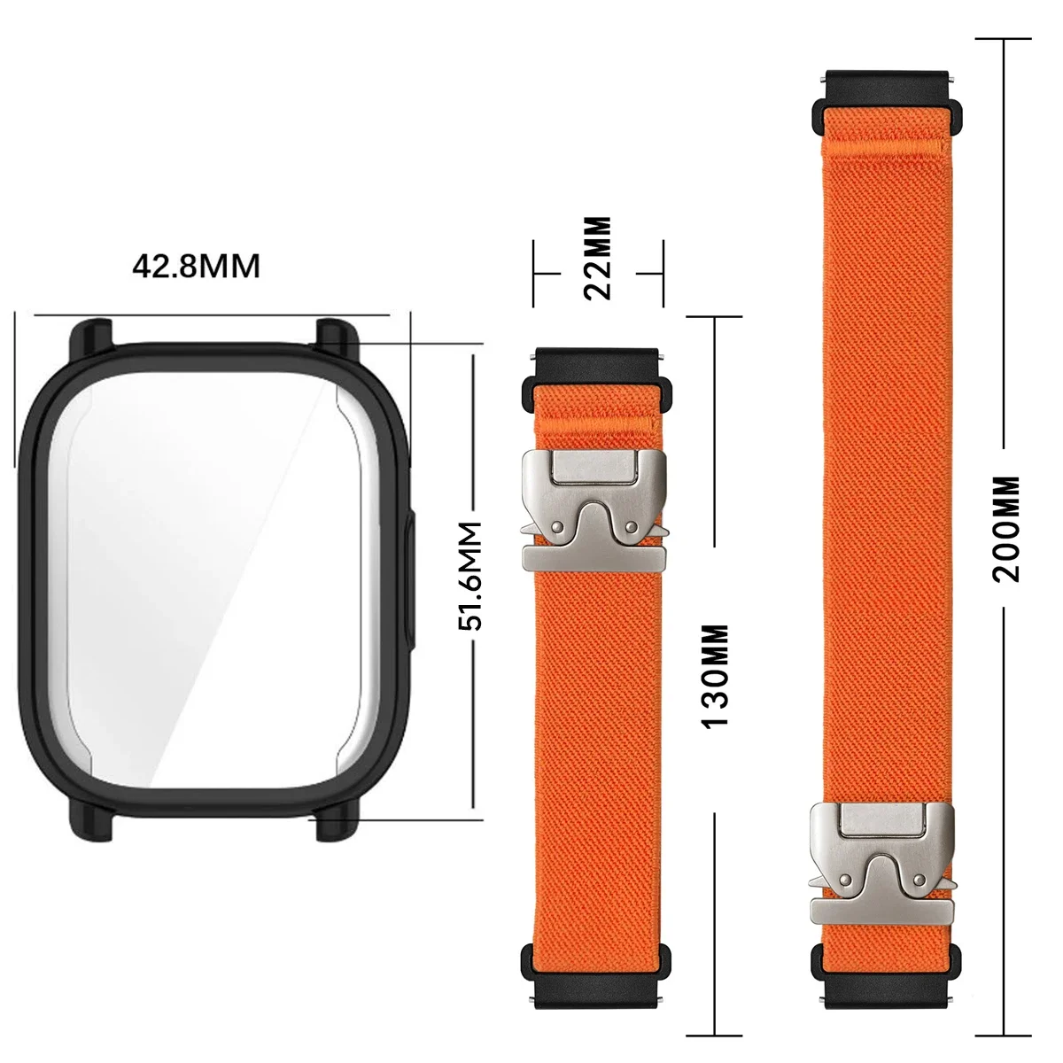 Nylonbänder + TPU-Gehäuse für  – Parachute Strap Elastic Bewertung und Preis