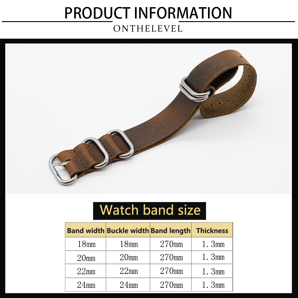 Echtes Leder Uhrenarmband 18mm – Nato Strap Nylon Bewertung und Preis