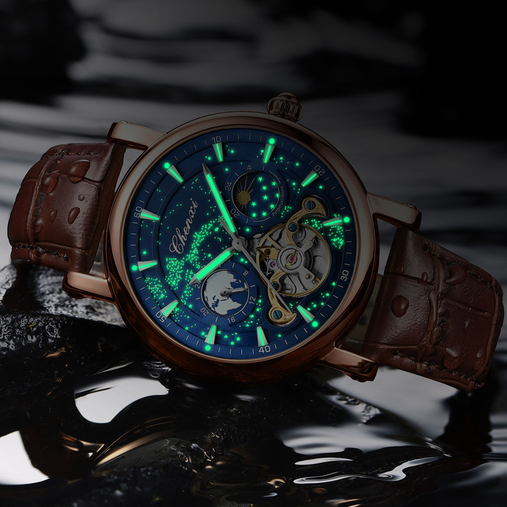 CHENXI Neue männer Automatisch – Leather Watch Band Men Bewertung und Preis