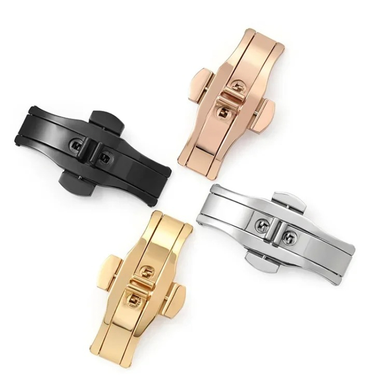 Polierte Edelstahl-Schmetterli – Butterfly Clasp Deployant Bewertung und Preis