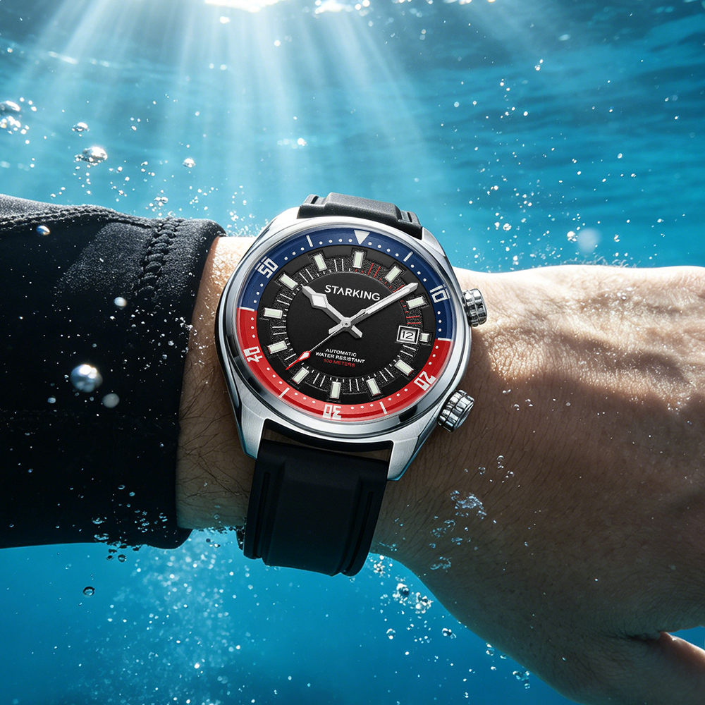 STARKING Herren Automatik-Tauc – Rubber Strap Diver Bewertung und Preis