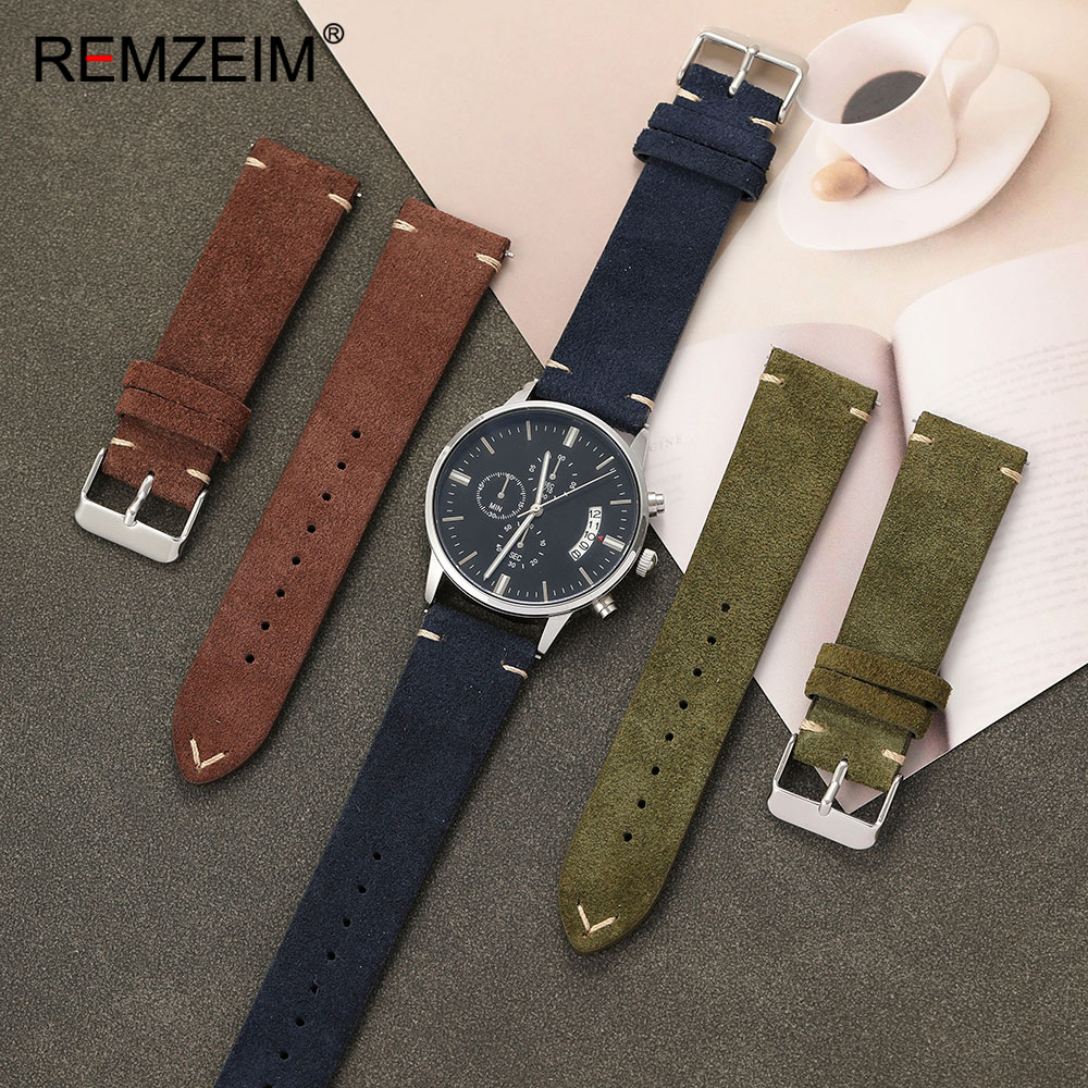 Unisex Wildleder Uhrenarmband  – Suede Strap Watch Bewertung und Preis