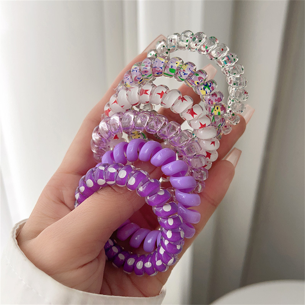 6 stücke Süße Nette Bunte Spir – Silicone Band Women Bewertung und Preis