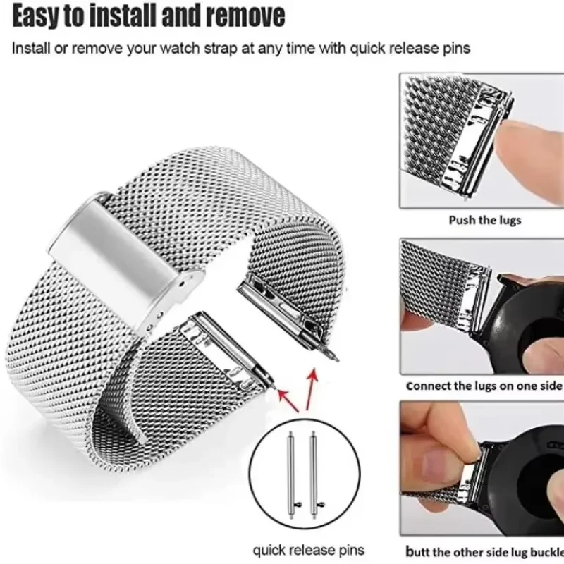 18mm Magnetisches Milanaise-Ar – Milanese Loop Magnetic Bewertung und Preis
