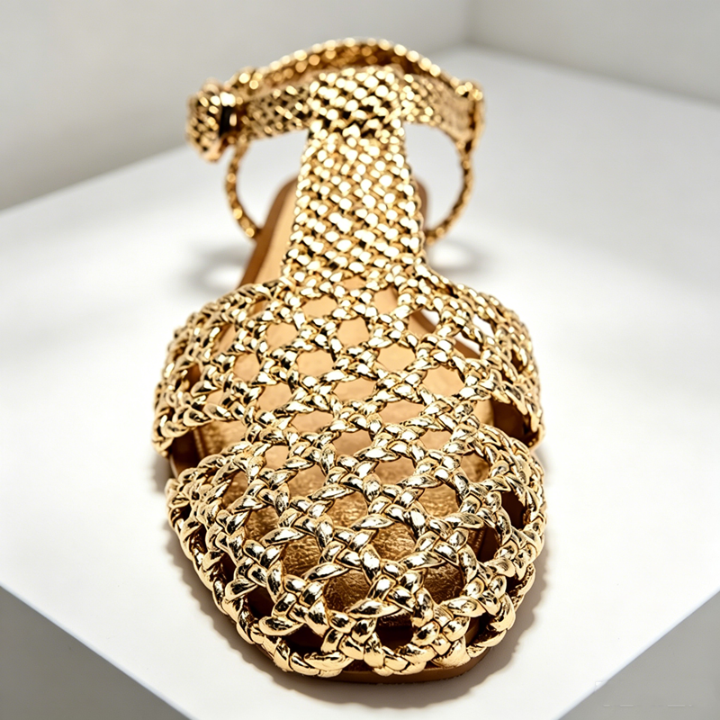 Goldene Netzgewebte Flache San – Mesh Strap Metal Bewertung und Preis