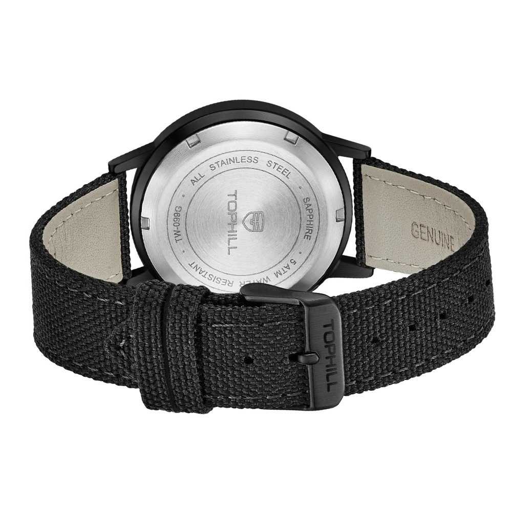 2025 neue TOPHILL TW099G 40mm  – Canvas Strap Watch Bewertung und Preis