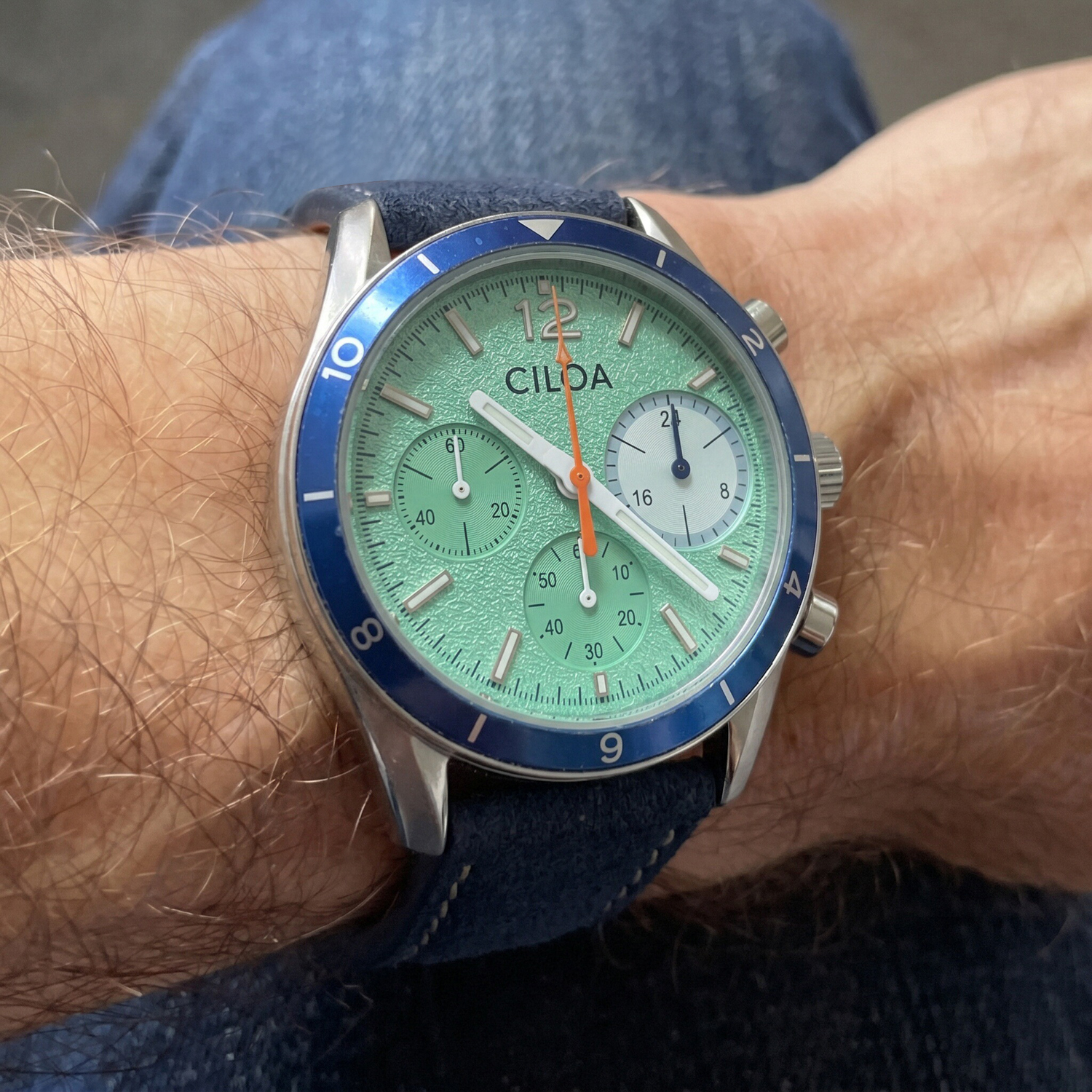 CILOA Herren-Chronographenuhr, – Suede Strap Watch Bewertung und Preis