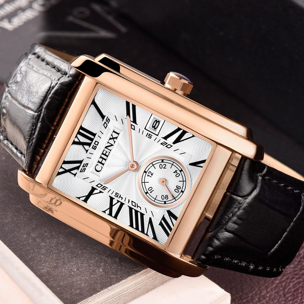 CHENXI 8216 Mode Klassische Qu – Leather Watch Band Men Bewertung und Preis