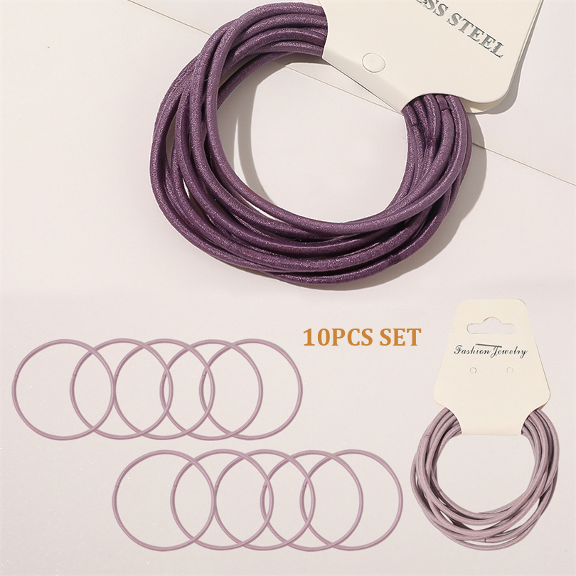 10PCS Frauen Mädchen Einfache  – Silicone Band Women Bewertung und Preis
