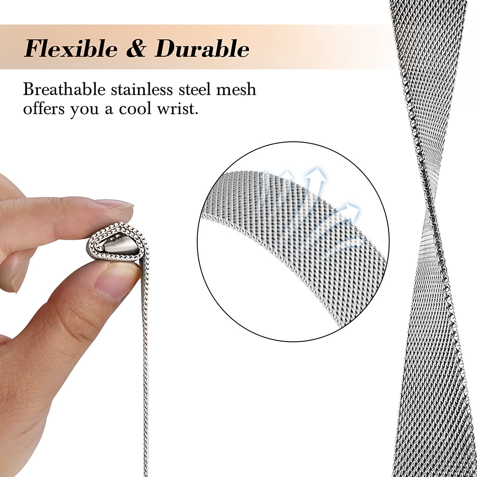 Milan ese Loop für Fitbit Char – Milanese Loop Magnetic Bewertung und Preis