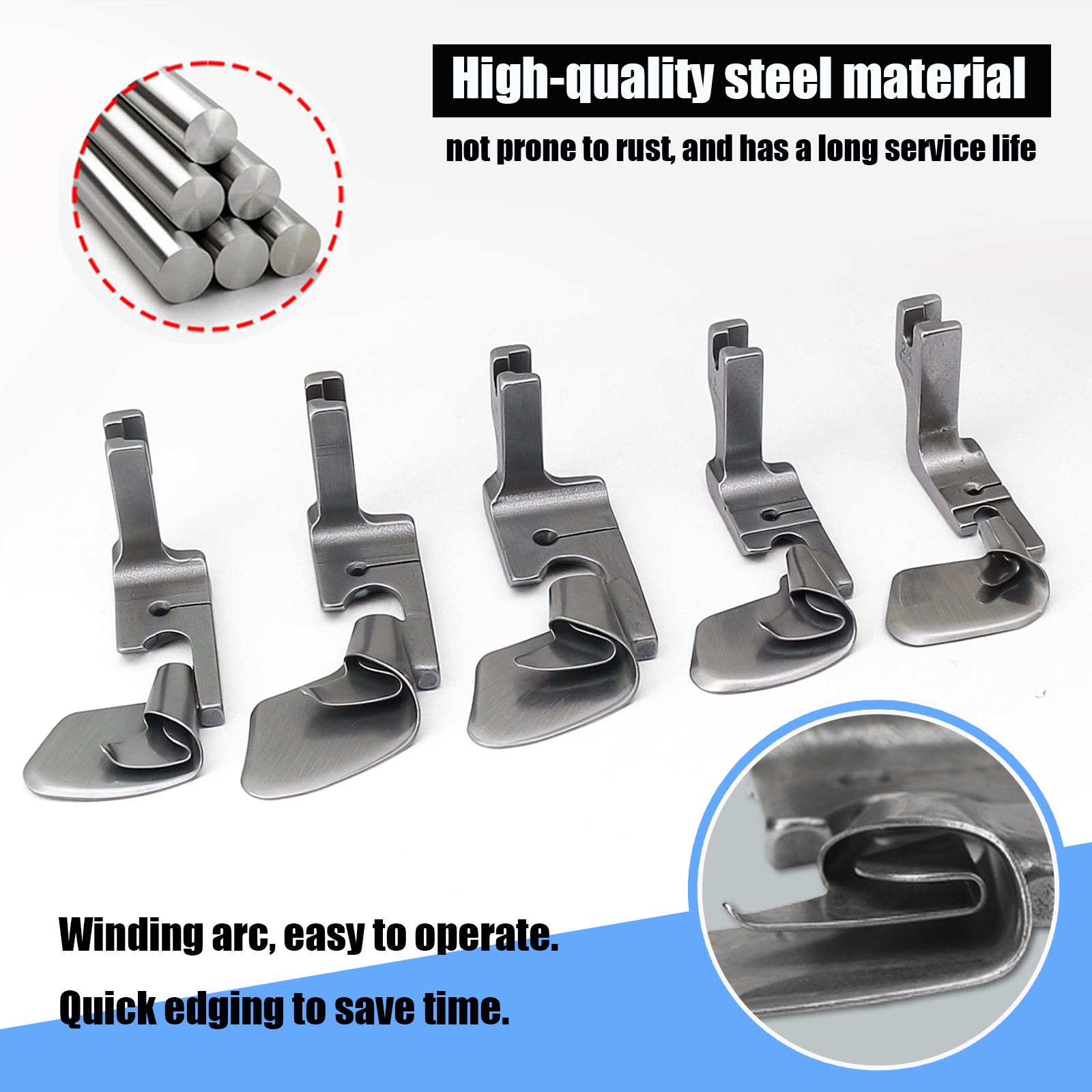 Gebogener Scroll-Säumerfuß, 3, – Curved Spring Bar Bewertung und Preis