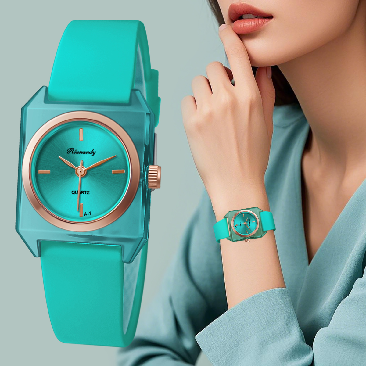 Einfache Damenuhr mit Silikona – Silicone Band Women Bewertung und Preis