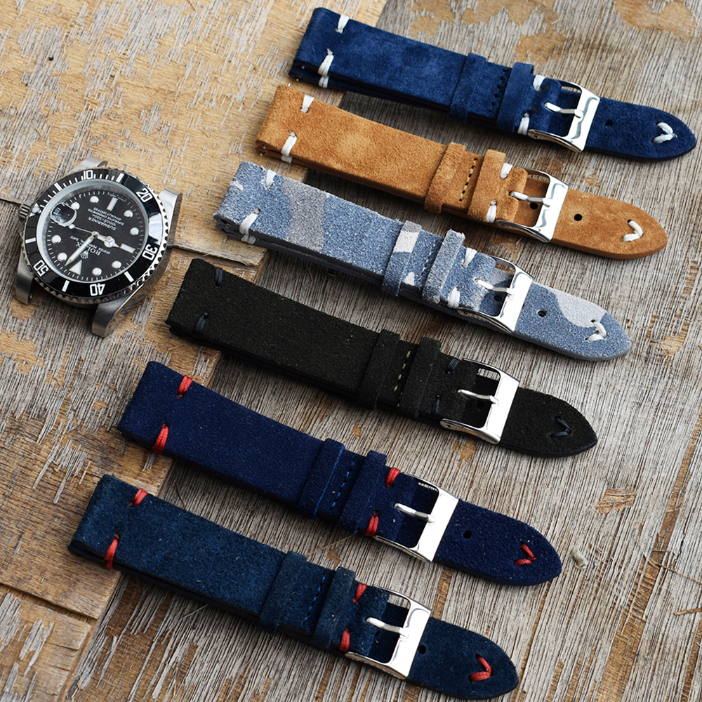Hochwertige Vintage Wildleder  – Suede Strap Watch Bewertung und Preis