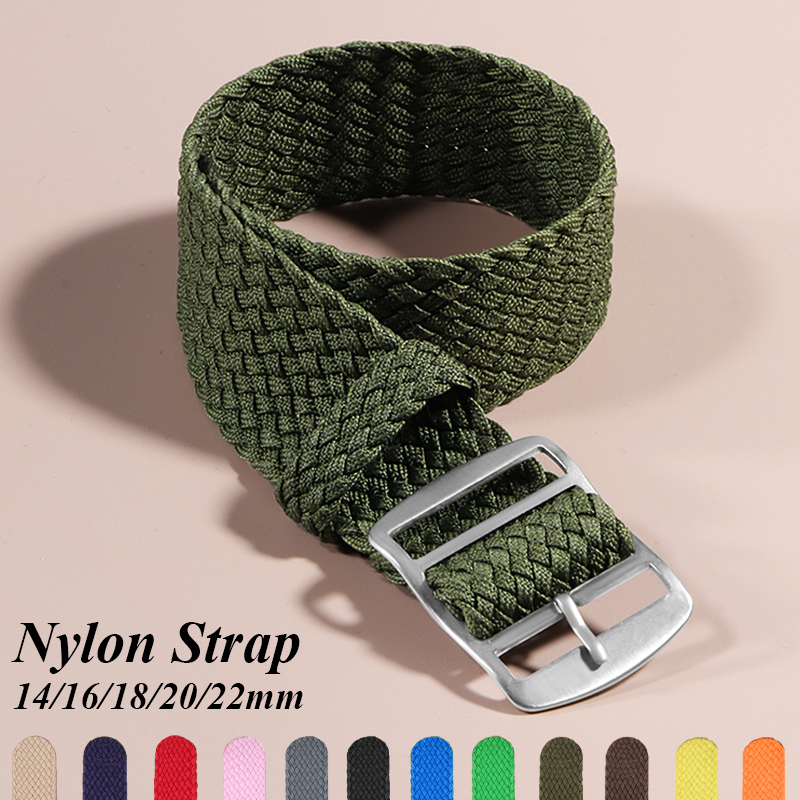 16mm 18mm 20mm 22mm Nylon Canv – Perlon Strap Woven Bewertung und Preis