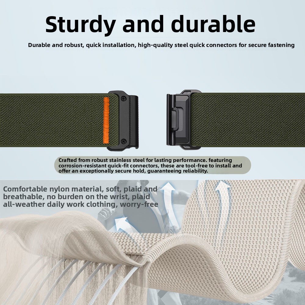 26 22mm Nylon-Elastikarmband f – Parachute Strap Elastic Bewertung und Preis