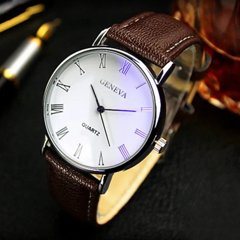 Berühmte Marke Männer Quarzuhr – Leather Watch Band Men Bewertung und Preis