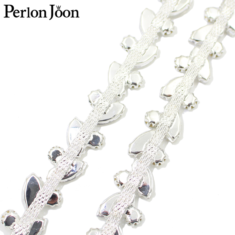 Blatt Runde Kristall Strass De – Perlon Strap Woven Bewertung und Preis