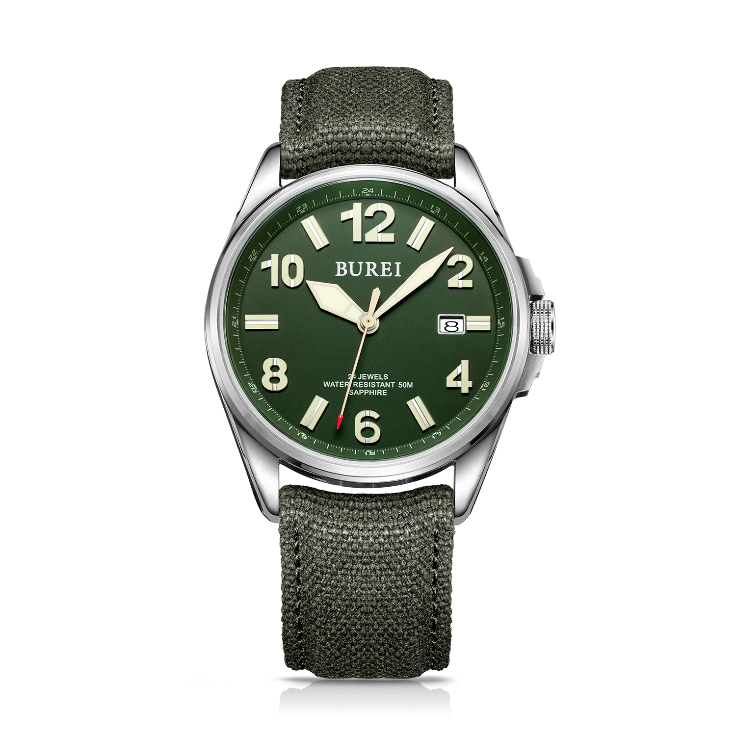 NH35 BUREI Luxus Marke Männer  – Canvas Strap Watch Bewertung und Preis
