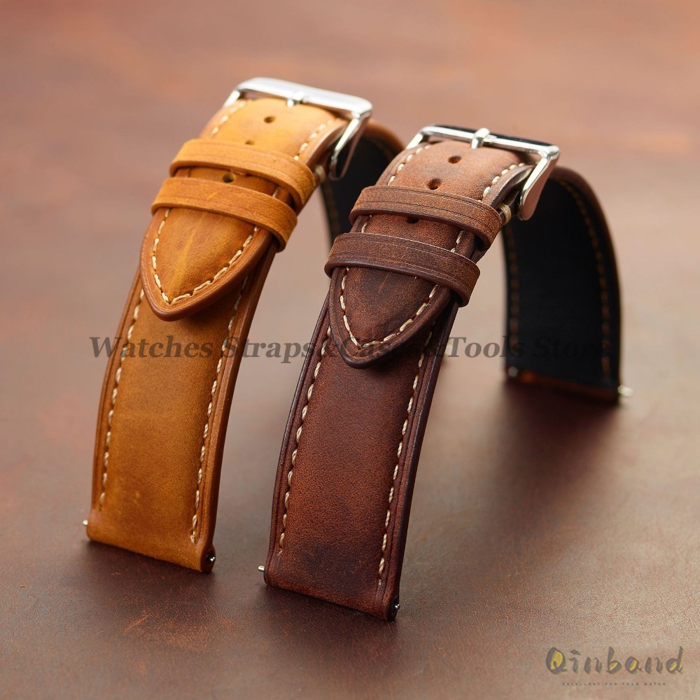 Vintage Rindsleder Uhrenarmban – Leather Strap Quick Release Bewertung und Preis