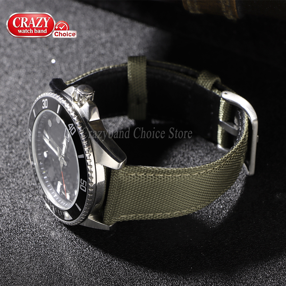 20 mm 22 mm Canvas-Leder-Geweb – Canvas Strap Watch Bewertung und Preis