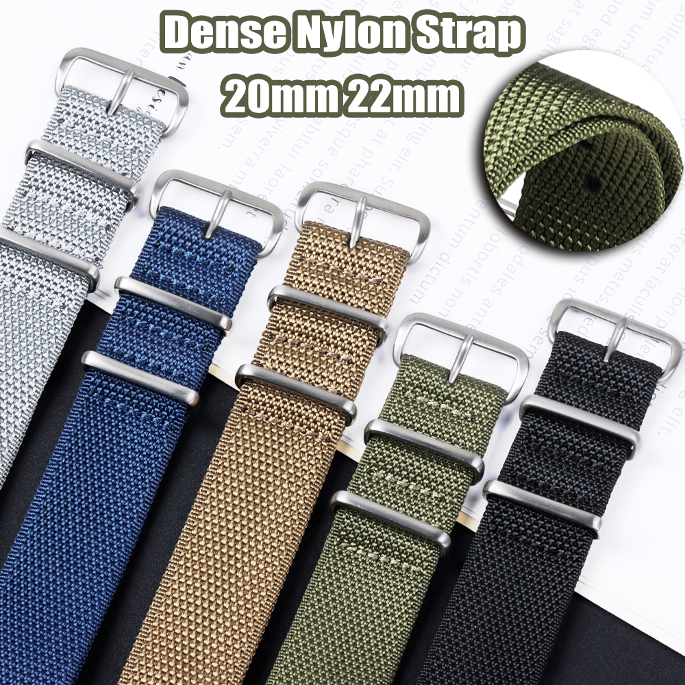 Dichtes Nylonarmband 20 mm 22  – Perlon Strap Woven Bewertung und Preis