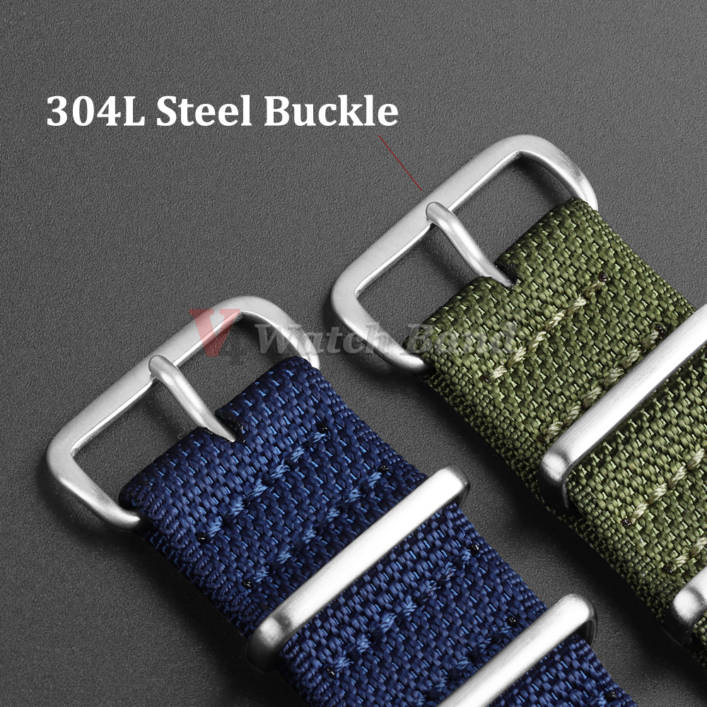 Dichtes Nylonarmband 20 mm 22  – Perlon Strap Woven Bewertung und Preis