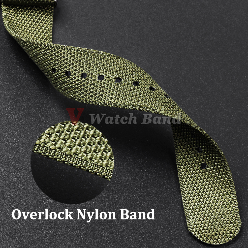 Dichtes Nylonarmband 20 mm 22  – Perlon Strap Woven Bewertung und Preis