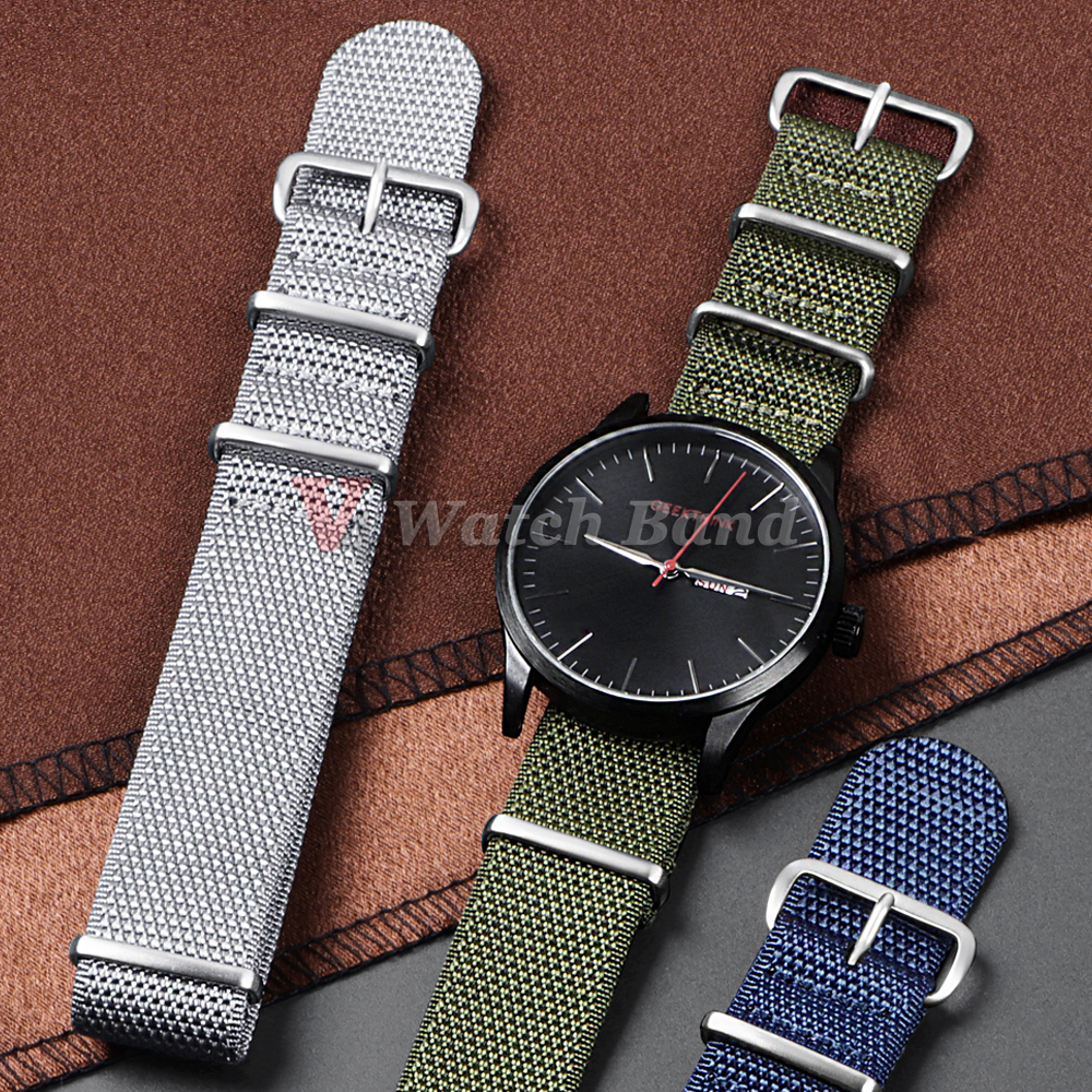 Dichtes Nylonarmband 20 mm 22  – Perlon Strap Woven Bewertung und Preis